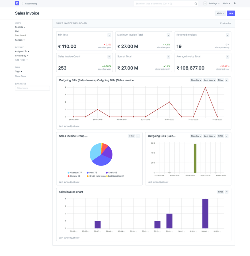 ERP Dashboard